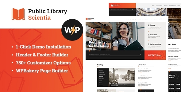 Scientia | Public Library & Book Store Education WordPress Theme - Education WordPress