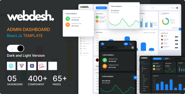 Webdesh - Admin Dashboard Template Reactjs - Admin Templates Site Templates