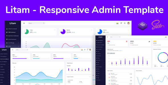 Litam - Responsive Admin Dashboard Template - Admin Templates Site Templates