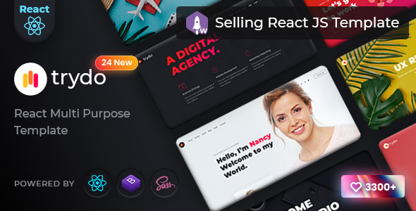 Trydo - React Agency and React Portfolio Template - Portfolio Creative