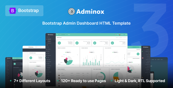 Adminox - Responsive Bootstrap 5 Admin Dashboard Template - Admin Templates Site Templates