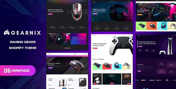gaming gear shop Gearnix - Gaming Gear & Accessories Shopify Theme by vinovathemes