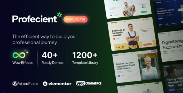 Profecient - Multipurpose Elementor Business & WooCommerce WordPress Theme - Business Corporate