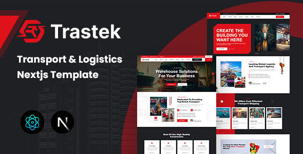 Trastek - Transport & Logistics React NextJS Template - Business Corporate