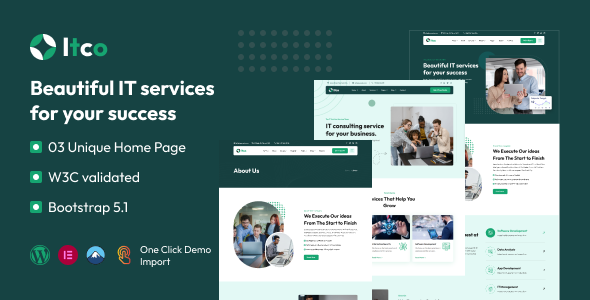 Itco - IT Solutions & Services WordPress Theme - Creative WordPress
