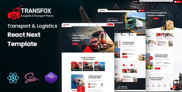 Transfox - Transport & Logistics React Template - Business Corporate