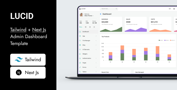 LUCID - Next.js + Tailwind CSS Admin Dashboard Template and Ui Kit - Admin Templates Site Templates