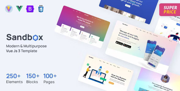 Sandbox - Modern & Multipurpose VueJs Template - Corporate Site Templates