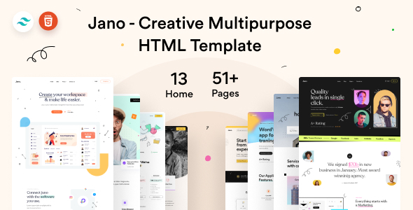 Jano - Multipurpose Tailwind CSS Template - Business Corporate