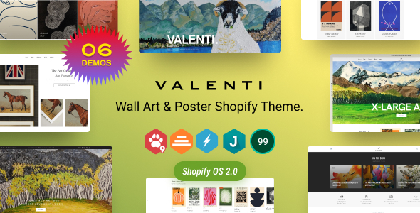 Valenti - Wall Art & Poster Shopify Theme OS 2.0 - Miscellaneous Shopify