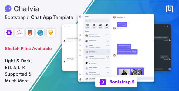Chatvia - Bootstrap 5 Chat App Template - Admin Templates Site Templates