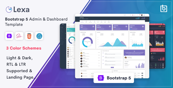 Lexa - Bootstrap 5 Admin & Dashboard Template - Admin Templates Site Templates