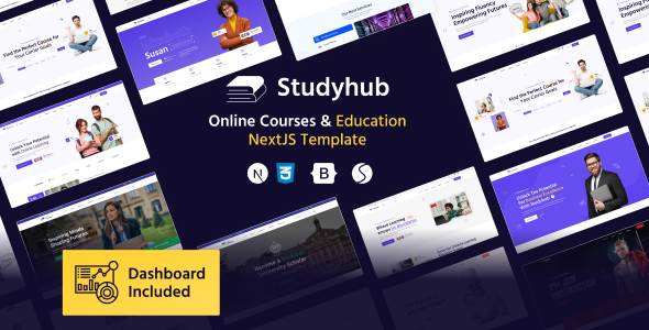 Studyhub - Online Courses & Education React NextJS Template by ThemeWant