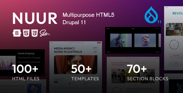 Nuur - Multipurpose Drupal 11 Theme - Portfolio Creative