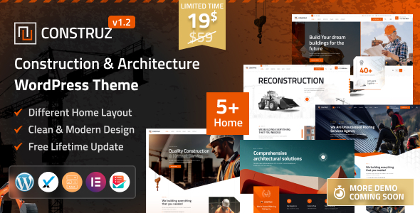 Construz - Construction & Architecture WordPress Theme - Business Corporate