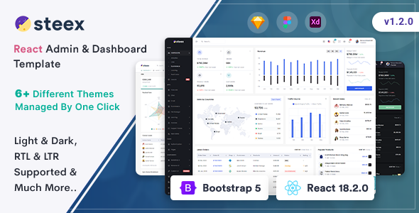 Steex - React Admin & Dashboard Template - Admin Templates Site Templates