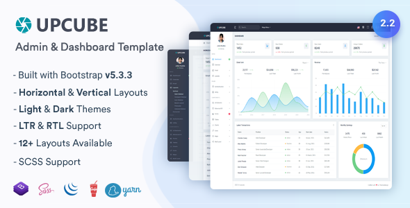 Upcube - Responsive Bootstrap Admin & Dashboard Template - Admin Templates Site Templates