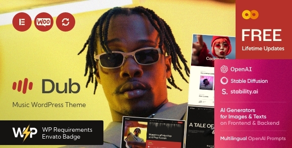 Dub - Music Performer & Club WordPress Theme - Nightlife Entertainment