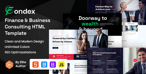 Fondex - Business and Finance Consulting HTML5 Template - Business Corporate