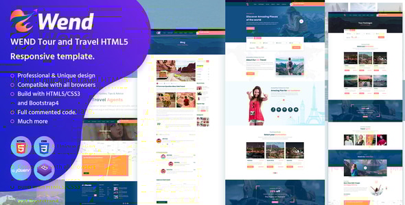 Wend – Responsive React.js Template - Retail Site Templates