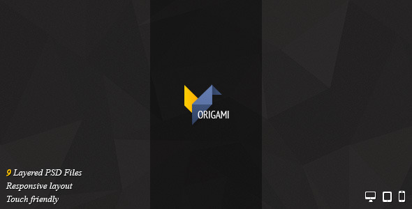Origami Creative PSD Template - Creative Photoshop