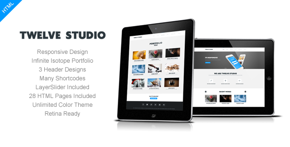 Twelve Studio - Responsive Multipurpose HTML Template - Business Corporate