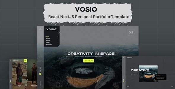 Vosio | React NextJS Personal Portfolio - Virtual Business Card Personal
