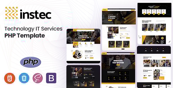 Instec - Technology IT Services PHP Template - Software Technology