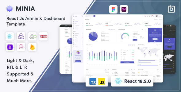 Minia - React Admin & Dashboard Template - Admin Templates Site Templates
