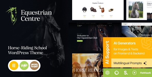 Equestrian Centre - Horse-riding School Theme - Miscellaneous WordPress