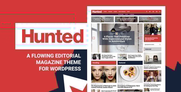 Hunted - Editorial Magazine WordPress Theme - News / Editorial Blog / Magazine