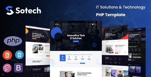Sotech - Technology & IT Solutions PHP Template - Software Technology