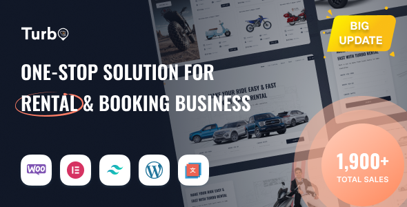 Turbo - Multipurpose WooCommerce Rental & Booking Theme - WooCommerce eCommerce