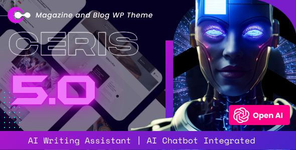 Ceris - News Magazine WordPress Theme - News / Editorial Blog / Magazine