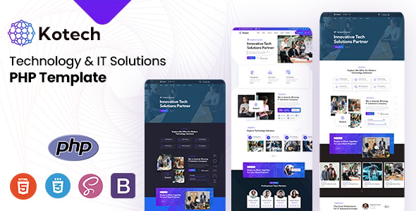 Kotech - Technology & IT Solutions PHP Template - Software Technology