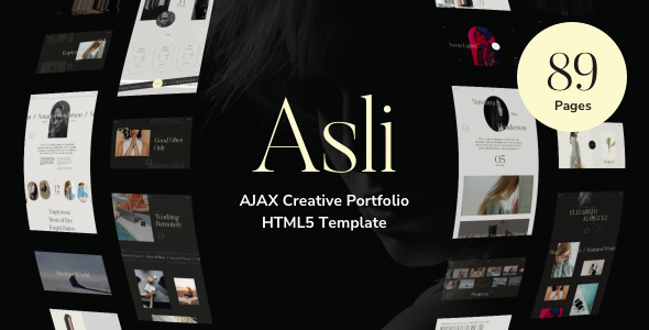 Asli – AJAX Portfolio HTML5 Template - Portfolio Creative