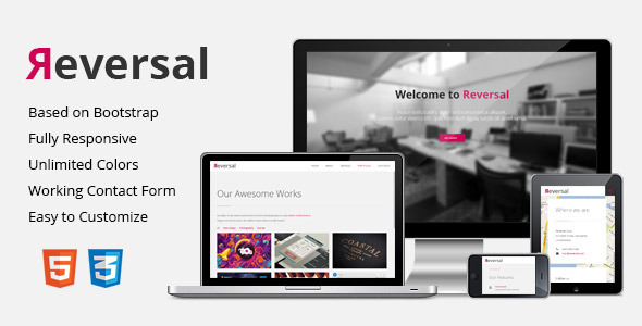 Reversal - Responsive One-Page Template - Creative Site Templates