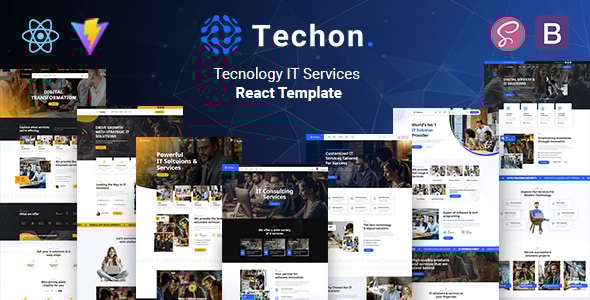 Techon - Technology IT Services React Template - Software Technology