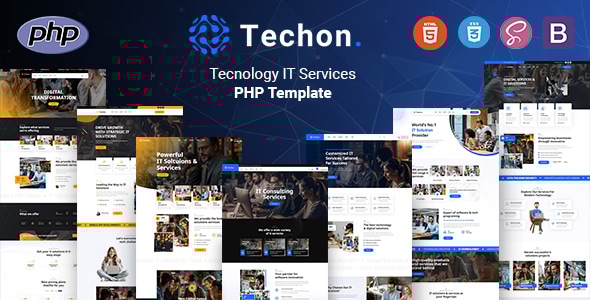 Techon - Technology IT Services PHP Template - Software Technology