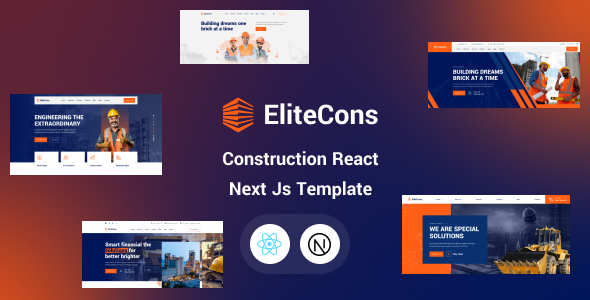 Elitecons - Construction Building React Next Js - Business Corporate