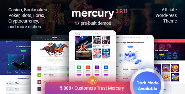 Mercury - Affiliate WordPress Theme - News / Editorial Blog / Magazine