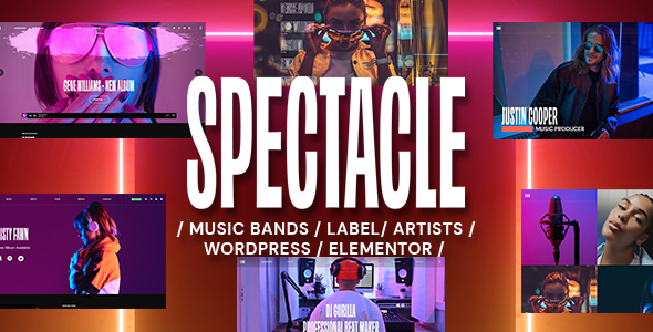Spectacle - Music WordPress Theme - Music and Bands Entertainment