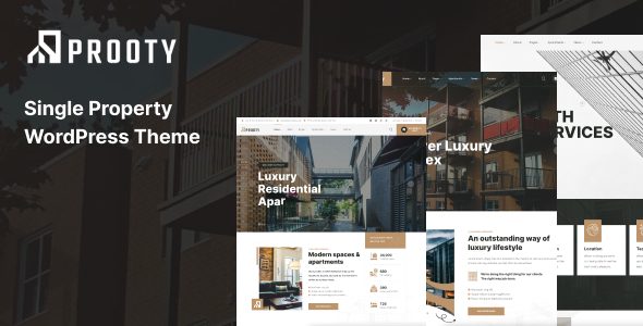 Prooty - Single Property WordPress Theme - Real Estate WordPress