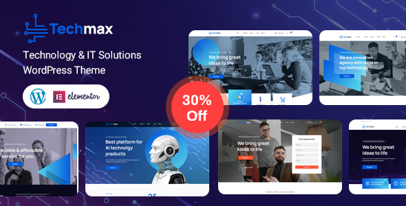 Techmax - IT Solutions & Technology WordPress Theme - Technology WordPress