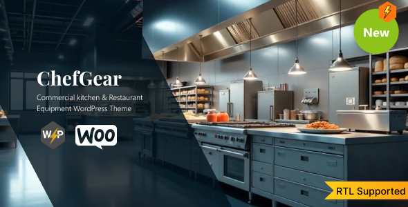 ChefGear - Commercial kitchen & Restaurant Equipment WordPress Theme - Retail WordPress