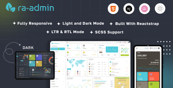 Ra-admin Next JS Admin Dashboard Template - Admin Templates Site Templates