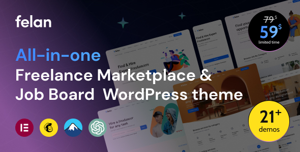 Felan WordPress Theme v1.0.5 (Freelance Marketplace and Job Board)