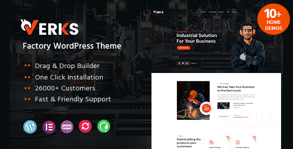 Verks - Factory WordPress Theme - Business Corporate