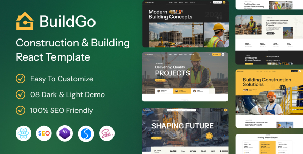 BuildGo - Construction & Building React Template - Business Corporate