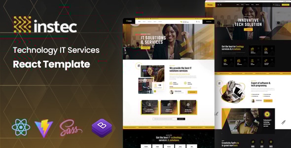 Instec - Technology IT Services React Template - Software Technology